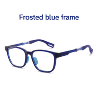 Monture de lunettes TR90 pour enfants, élèves du primaire, anti-lumière bleue, avec plaquettes de nez en silicone, pour garçons et filles