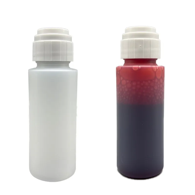 Esponja de fieltro exprimible de Plástico LDPE, botella aplicadora superior de bingo para solución de tinta de etanol, 2oz, 60ml