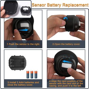 <span class=keywords><strong>PIR</strong></span> không dây cơ thể con người đi bộ cảm biến bằng giọng nói-kích hoạt chuông cửa với an ninh Hệ thống cảnh báo cho nhà văn phòng chống trộm răn đe - Product Image 2