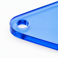 Porte-clés personnalisés en acrylique vierges pour hôtels, étiquettes à imprimer UV avec options de numéros, trous et formes – Vente en gros