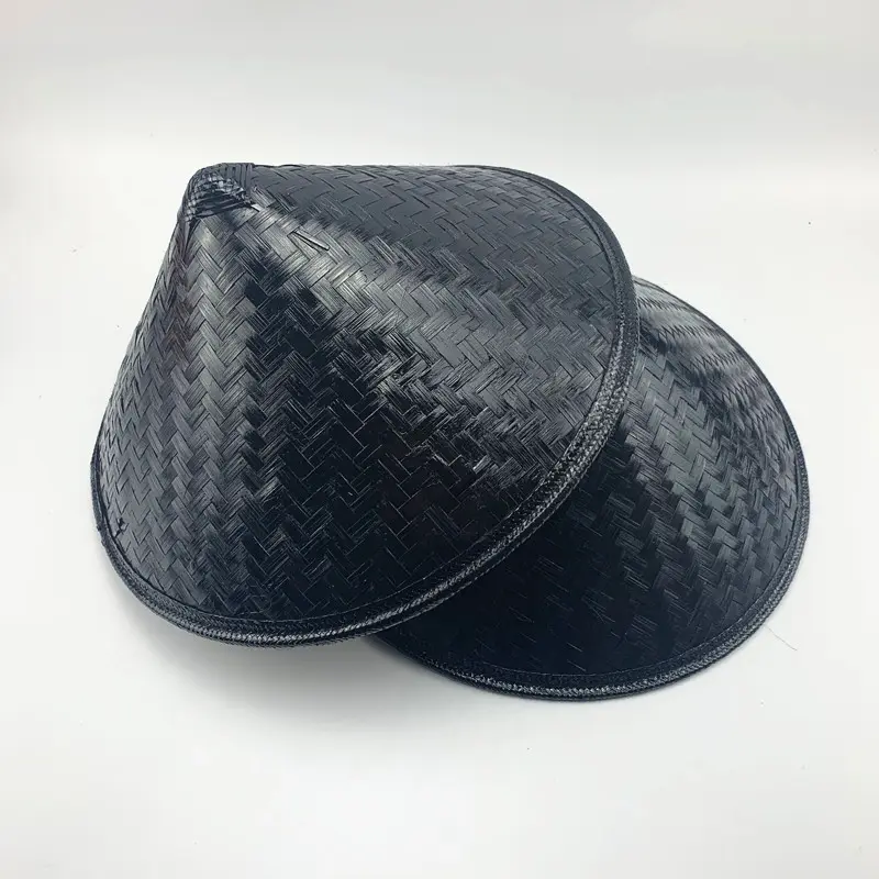 Black Cuban Wide Brim Panama Bucket Life Guard Oversize Ninja Cosplay Beach Farmer Straw Hat With Print Manufacturer