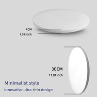 Plafonnier intelligent Tuya WIFI à commande vocale, gradation RGBCW, 85-265V, matériau ABS, pour automatisation de salon
