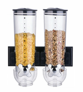 Doppel wand halterung 3L Selbstbedienungs-Trocken futtersp ender Kunststoff-Schwerkraft behälter Bulk Warehousing & Supermarkt zubehör - Product Image 2