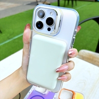 Couverture de téléphone magnétique de couleur de dégradé de Laser mat pour l'iPhone 16 Pro Max 15 14 13 Pro support de cadre d'objectif étui de téléphone portable