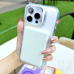 เคสโทรศัพท์แม่เหล็กเคลือบเลเซอร์ไล่ระดับสีสำหรับ iPhone 16 PRO MAX 15 14 13 Pro - Product Image 5
