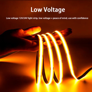 ไฟแถบ LED แบบ COB 12V/24V แบบมีกาวในตัว สำหรับติดตั้งบนตู้ ชั้นวางของ ให้แสงพื้นหลัง - Product Image 2