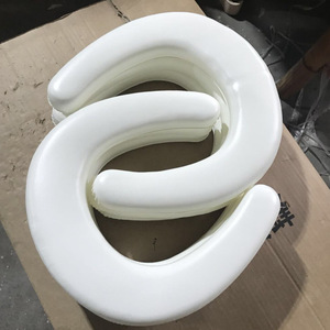 PVC Soft <b>Cushion</b> Potty Seat Geometric Print White Baby Toilet Chair <b>Stool</b> - Product Image 4