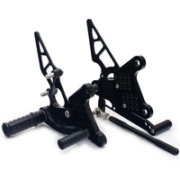 Repose-pieds arrière réglables en aluminium pour moto Kawasaki ZX 6R, appui-pieds, vente en gros,
