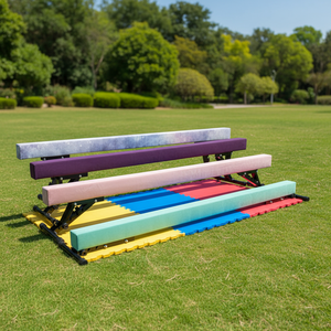 Planche d'équilibre réglable en acier pour enfants, pliable, écologique, équipement de gymnastique et d'entraînement sensoriel à poser au sol pour la maison - Product Image 5