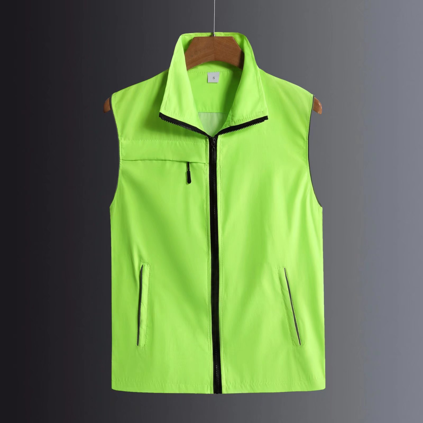 Vert fluorescent réfléchissant haut de gamme à trois poches