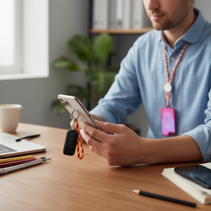 Accessori Ilan: Cordino da 23,5 cm con Clip per Telefono e Portachiavi - Product Image 3