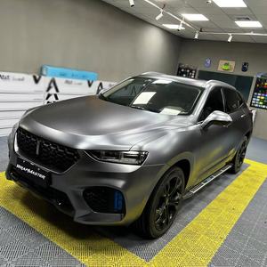 WRAPMASTER Vinilo Adhesivo para Automóviles, Color Gris Carbón Metálico Satinado, 1.52x17M, con Liberación de Aire, <span class=keywords><strong>PVC</strong></span> - Product Image 1