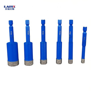 Punta Diamantata per Foratura LARIX per Dekton e Piastrelle Ceramiche con Attacco Esagonale Tedesco/<span class=keywords><strong>Italiano</strong></span> M6/M8, Filettatura Brasata HSS, Lunghezza 80mm - Product Image 4