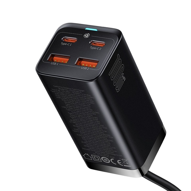 100W GaN Charger Desktop Laptop Fast Charger 65W 4 in 1 Adapter for iPhone 14 13 Pro Max Phone Charger Xiaomi Samsung