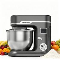 Mixeur Électrique Super Puissant 220V en Acier Inoxydable 3-en-1 avec Bol de 7L et Support en Plastique