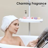 Coffret cadeau de boules de sel de bain colorées personnalisées avec bombes pour bain moussant