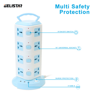 16 Cửa hàng 2 USB mở rộng Hội Đồng Quản trị phổ dọc thiết kế đa cắm điện dải - Product Image 2