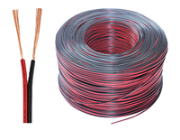 Câble d'alimentation CC 18AWG 20AWG UL2468 rouge noir en PVC parallèle, écologique, accessoires pour dissipateur de chaleur LED CC5V/12V/24V