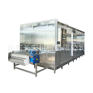 Congelador de túnel de tipo continuo para alimentos, verduras y frutas con múltiples puertas, refrigerante R-404A, 380 V, control PLC - Product Image 4