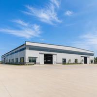 Structure d'entrepôt modulaire en acier moderne, bâtiment d'atelier en structure métallique pour espace industriel multi-usages