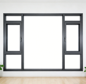 Fenêtre à battant en aluminium et verre, design minimaliste moderne, haute étanchéité, anti-poussière, isolation thermique, pour appartement - Product Image 1