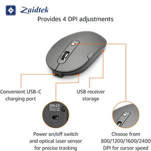 Ensemble <span class=keywords><strong>clavier</strong></span> et <span class=keywords><strong>souris</strong></span> <span class=keywords><strong>sans</strong></span> <span class=keywords><strong>fil</strong></span> rechargeable, taille standard avec pavé numérique, design élégant, plug-and-play, saisie silencieuse, 2,4 GHz - Product Image 4