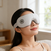 Masseur oculaire sans fil infrarouge avec physiothérapie, contrôle de la minuterie, fonction chauffante, nettoyage détachable et massage par pétrissage pour les yeux et les épaules