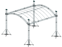 F34 /F33 Événements Offre Spéciale Dj Structure de botte de cadre de toit Éclairage Botte en aluminium
