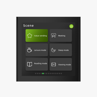 KNX/EIB 1 Gang 2 Touches Système de Maison Intelligente Panneau de Commutation Matériau Métallique Prix Usine
