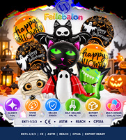 Ballons en aluminium d'Halloween assortis en gros : Citrouille, Fantôme, Chauve-souris, Sorcière pour décorations de fête et de maison hantée, Personnalisation OEM/ODM