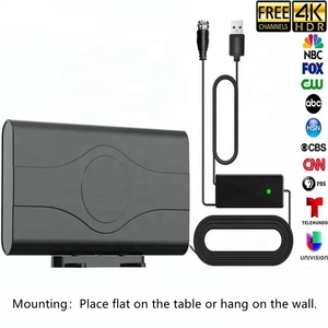 Antenne TV intelligente intérieure VHF DVB-T prenant en charge la 4K 1080p, antenne HDTV intérieure 100-200 miles avec amplificateur - Product Image 4