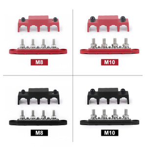 บัสบาร์แบตเตอรี่ CNSPEED M8M10 แบบ 4 ขา สีแดง บล็อกจ่ายไฟฟ้ากระแสสูง ขั้วต่อแบบสตั๊ด - Product Image 5