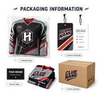 Jersey Hoki Es Cepat Kering Pesanan Grosir, Sablon Sublimasi Custom, Jersey Hoki untuk Latihan dan Pertandingan Tim Sekolah