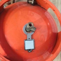 Étiquette de code-barres Xiangkang en métal-céramique pour bouteille de GPL, adaptable autour du col de la valve de la bouteille avec anneau ou rivet sur la protection de la bouteille