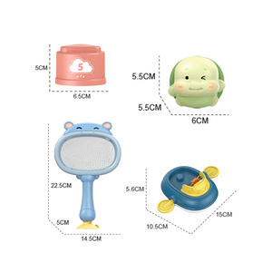 Jouet de bain hippopotame à succès en <span class=keywords><strong>ligne</strong></span>, bateau en plastique ABS à manivelle <span class=keywords><strong>pour</strong></span> jouer dans l'eau, empilable, musical, cadeau <span class=keywords><strong>pour</strong></span> bébé, enfants - Product Image 3
