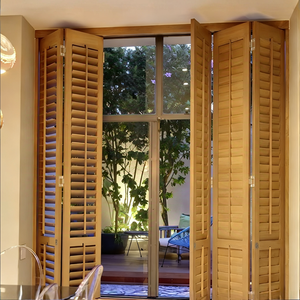 Châu Âu Anh Úc Phong Cách Nhà Máy Tùy Chỉnh Thực hiện Rắn Gỗ Màn Trập Trồng Màn Trập Rèm Basswood Cửa Sổ Cửa Chớp Nội Thất - Product Image 4