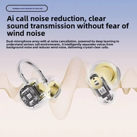 Auriculares inalámbricos de doble estilo (abiertos y intrauditivos) con clip para la oreja y función para dormir, en un solo estuche, con reducción de ruido ENC para uso compartido en pareja