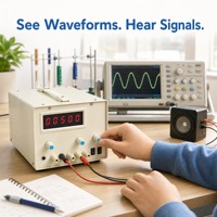 Générateur d'ondes sinusoïdales, carrées et triangulaires, source de signal audio, affichage de la fréquence à 5 chiffres LED pour laboratoire de physique, école