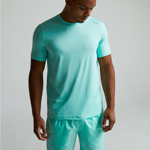 Abbigliamento sportivo da <span class=keywords><strong>uomo</strong></span> a manica corta tuta sportiva da corsa Custom con Logo 2 pezzi set di pantaloncini estivi a maniche corte da <span class=keywords><strong>uomo</strong></span> - Product Image 3