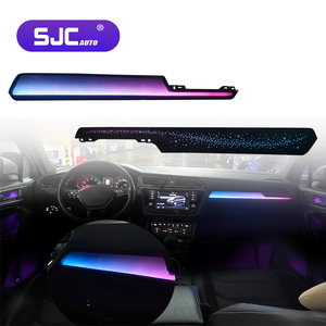 Éclairage ambiant <span class=keywords><strong>LED</strong></span> intérieur SJC pour modèles Volkswagen Tiguan L 2017-2021, kit d'éclairage ambiant dynamique <span class=keywords><strong>LED</strong></span> Symphony pour portes - Product Image 1
