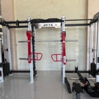 OEM Rack de musculation multifonctionnel commercial en acier, avec Crossover à câbles, Machine Smith tout-en-un, Rack à squats et Barre d'entraînement pour haltères