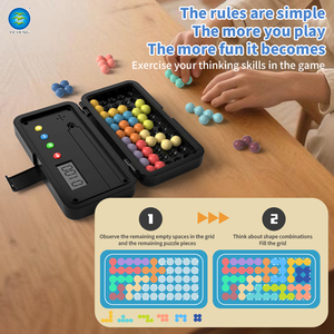 Jeu de blocs de construction éducatifs en plastique STEM, puzzles portables pour enfants, 36 niveaux, jouets d'apprentissage des mathématiques Montessori - Product Image 3