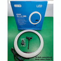 Vente en gros de lampes annulaires LED pour vidéo de 10'', 12'', 13'', 14'', 18'', 22'' avec support de téléphone et télécommande pour le maquillage, YouTube, studio photo
