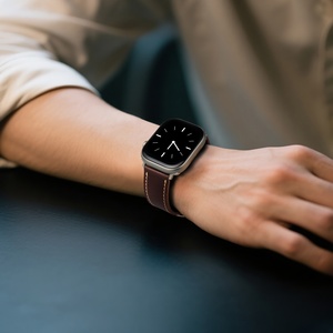 Horweenレザーストラップ10世代手作りレザー対応時計バンドIwatchシリーズ9 8 7 6se用 - Product Image 2