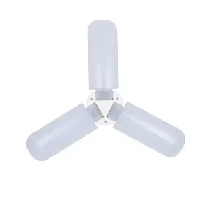 Spot di alta lumen magazzino del corridoio impermeabile 45W ventilatore a tre foglia di e27 led pieghevole regolabile luce di lampadina