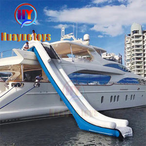 商业搞笑水上游乐设备充气水上游艇滑梯充气码头滑梯 - Product Image 1