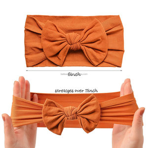 BELLEWORLD Custom Baby Nylon Headbands Accessories 28 Colors Hairbands Bow Elastics for Baby Girls Newborn Infant <strong>Toddlers</strong> Kids - Product Image 3