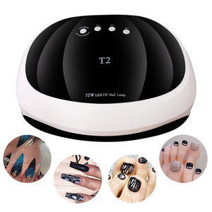 Gran espacio dual led T2 dos mano lámpara de uñas 72W <span class=keywords><strong>Pro</strong></span> UV lámpara LED de uñas secador de luz solar Sensor de infrarrojos - Product Image 3