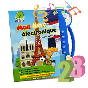 유아와 아기 배우기 프랑스어 장난감 Jouet 뮤지컬 유아 전자 말하는 책 장난감