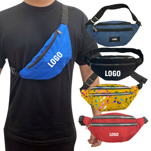 Customized Wholesale Unisex Chest Bag Waist Bag With Zipper Custom Waist Belt Bag